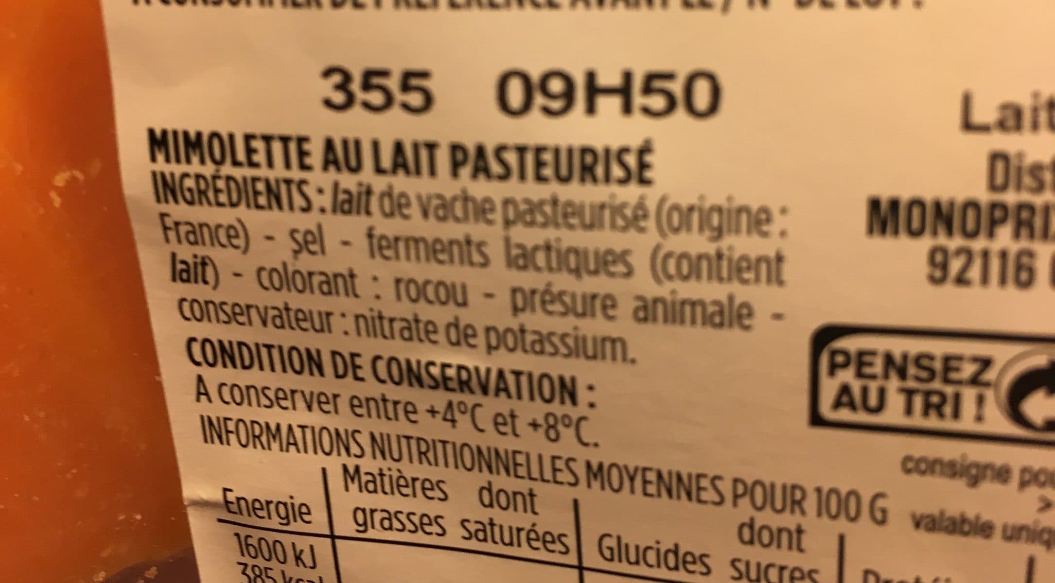 Monoprix Mimolette vieille - 12 mois d'affinage minimum packshot