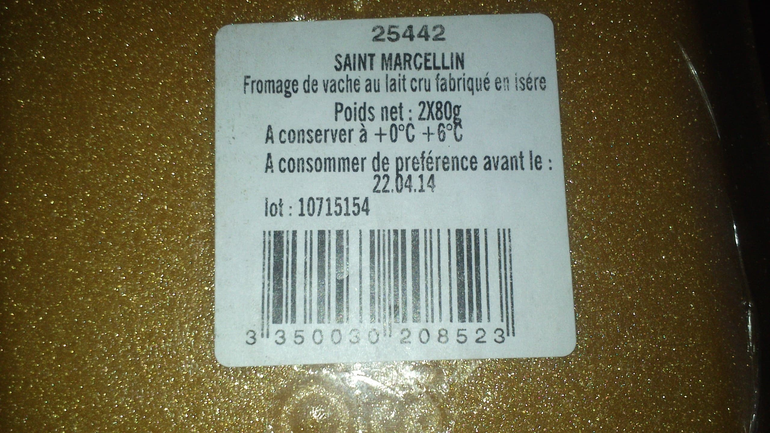 Monoprix Saint Marcellin au lait cru packshot