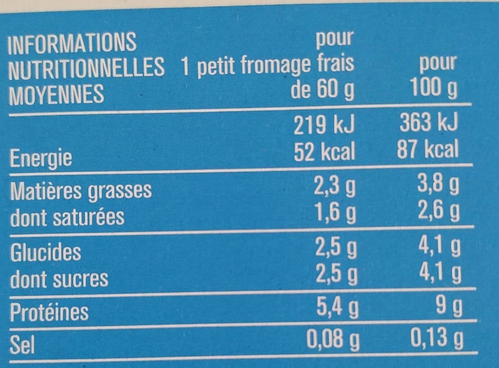 Monoprix Petits fromages frais nature packshot