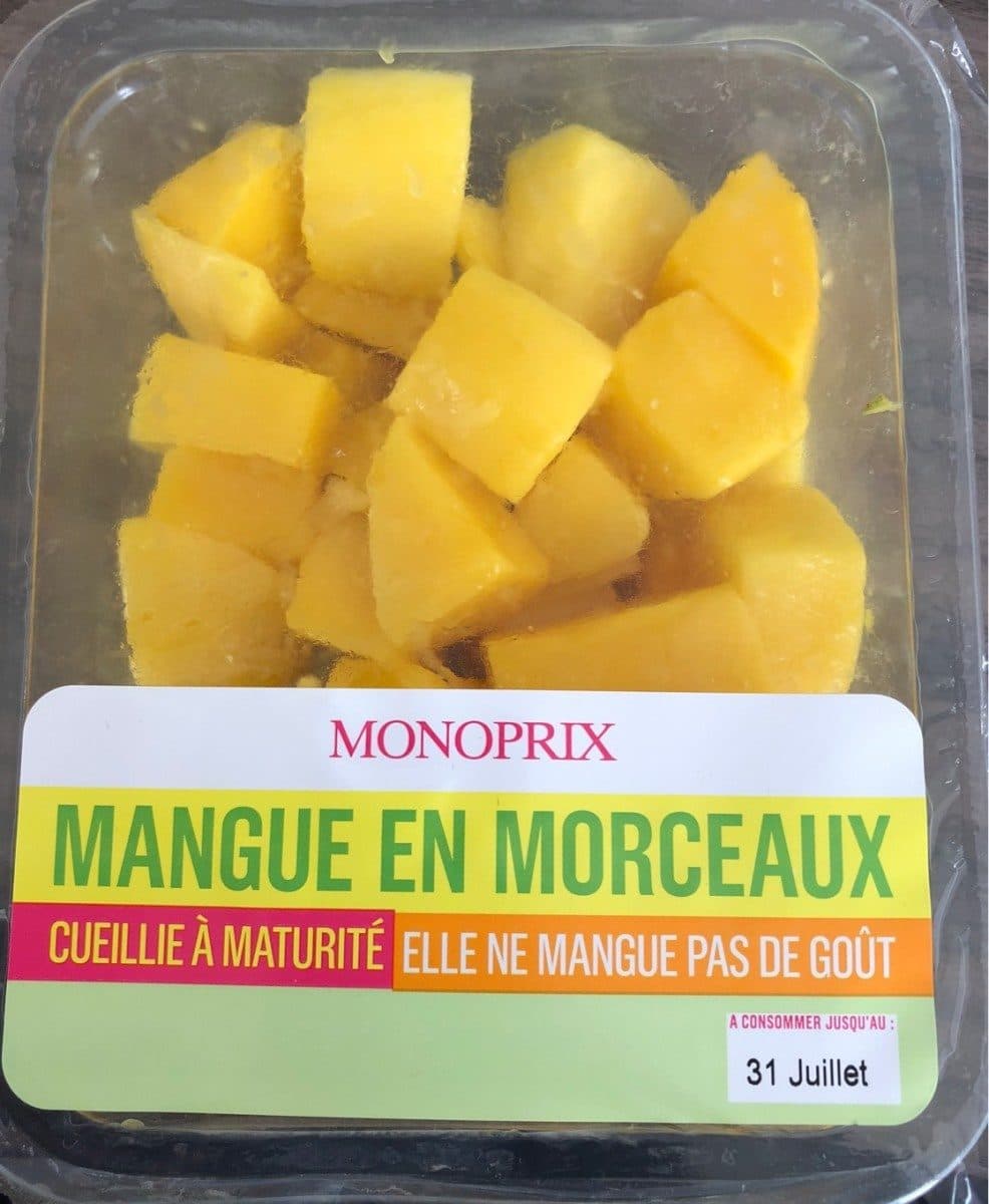 Monoprix Mangue en morceaux packshot
