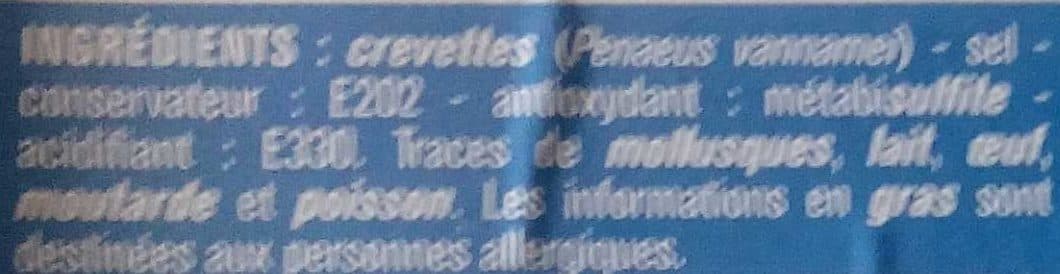 Monoprix Crevettes entières packshot