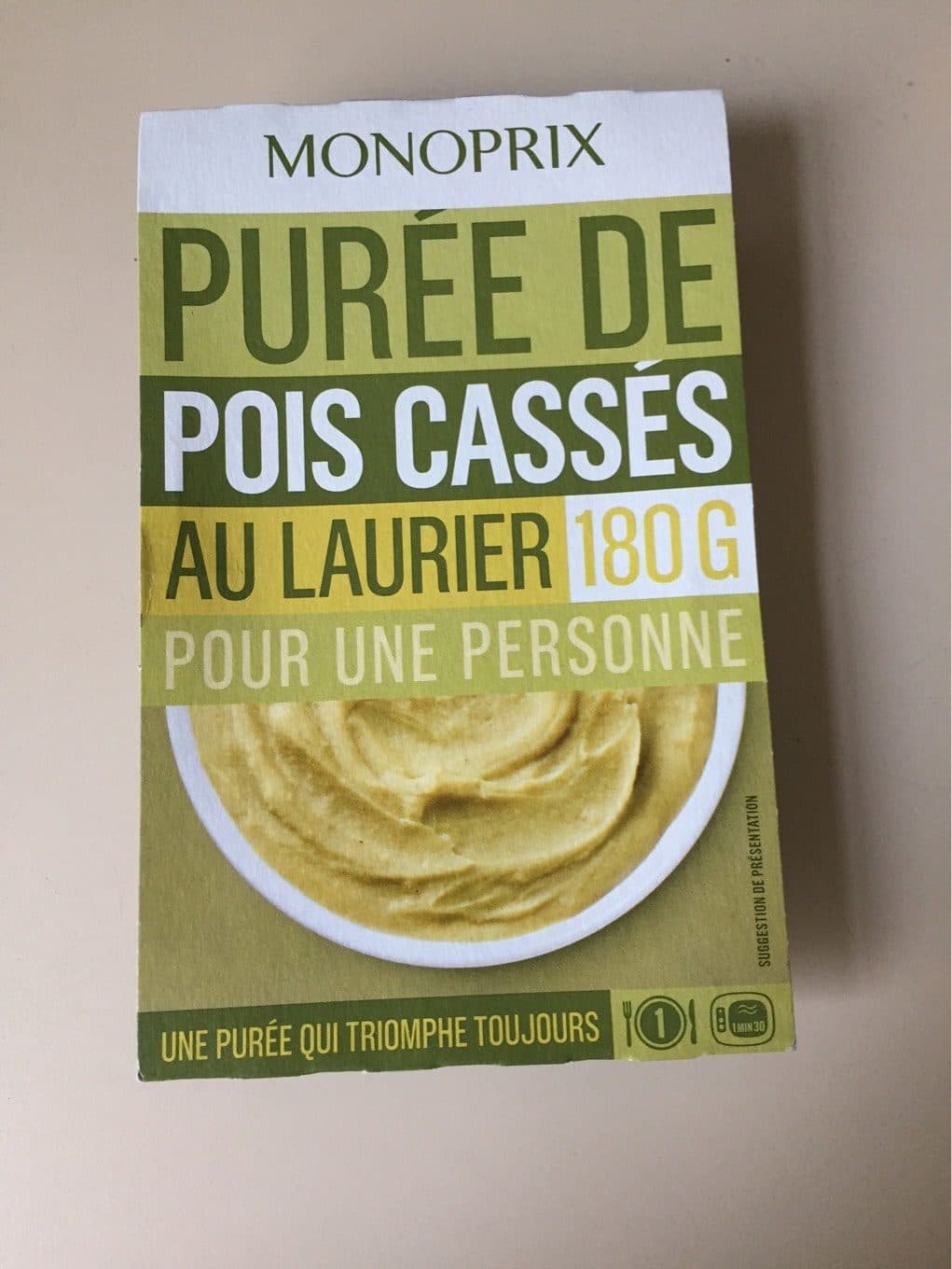 Monoprix Purée de pois cassés au laurier packshot