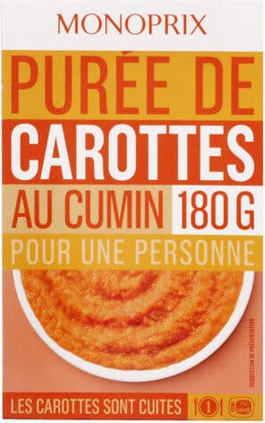Monoprix Purée de carotte au cumin packshot