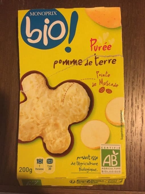 Monoprix Purée pomme de terre pointe de muscade packshot