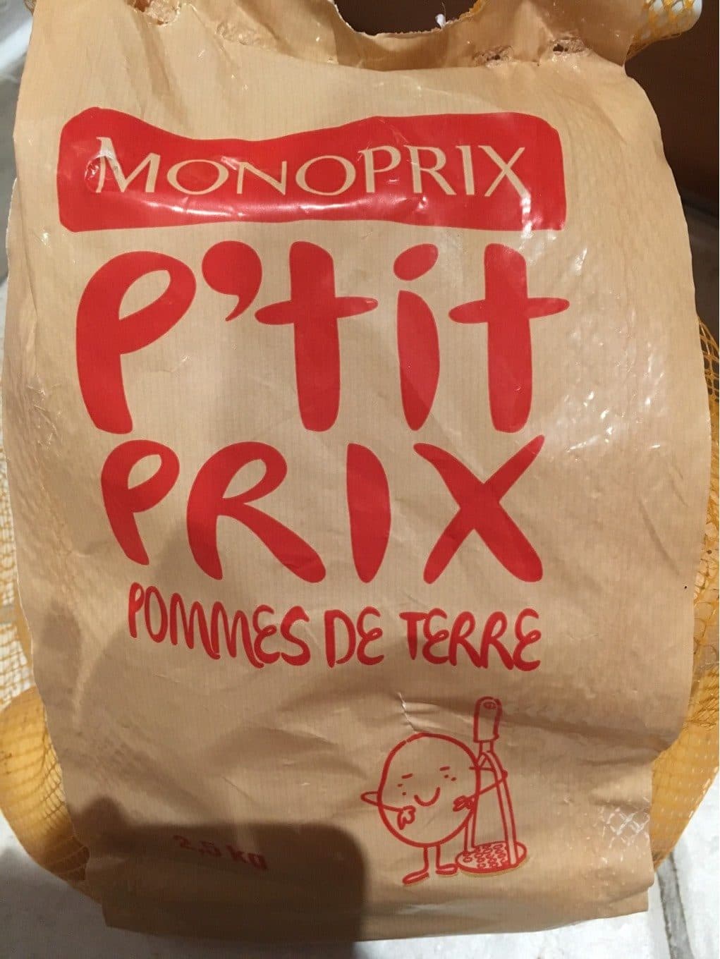Monoprix Pommes de terre packshot