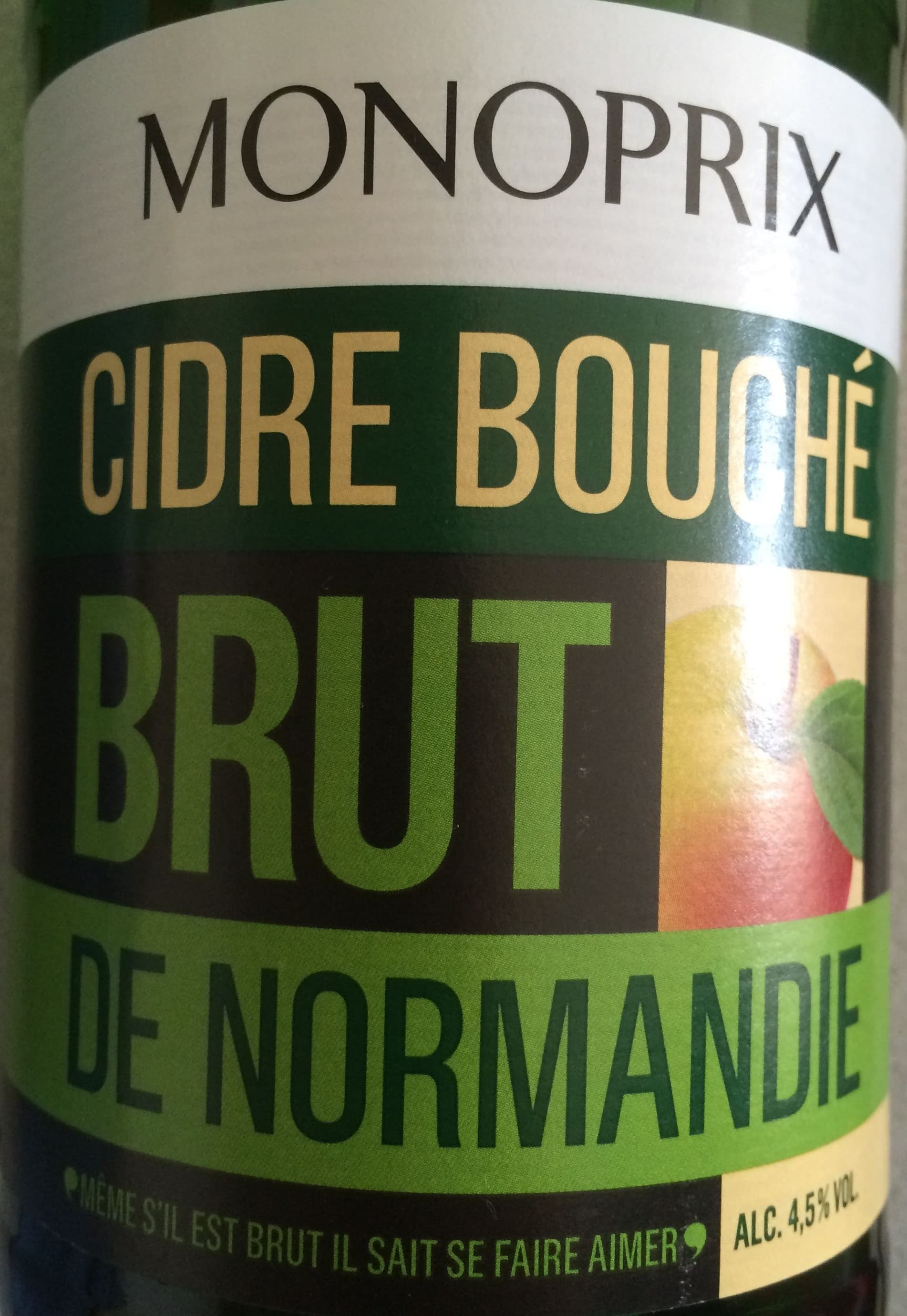 Monoprix Cidre bouché brut de Normandie packshot