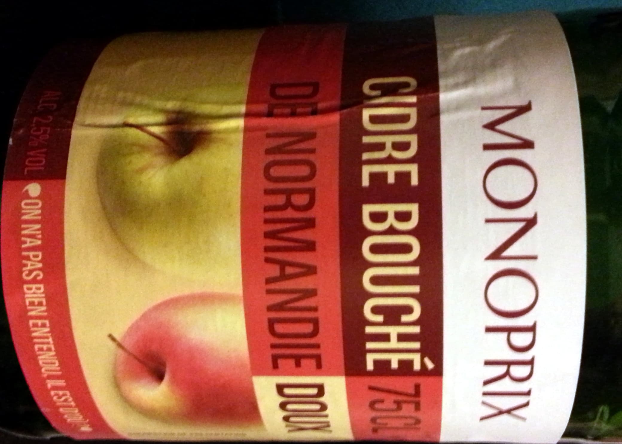 Monoprix Cidre bouché de Normandie doux packshot