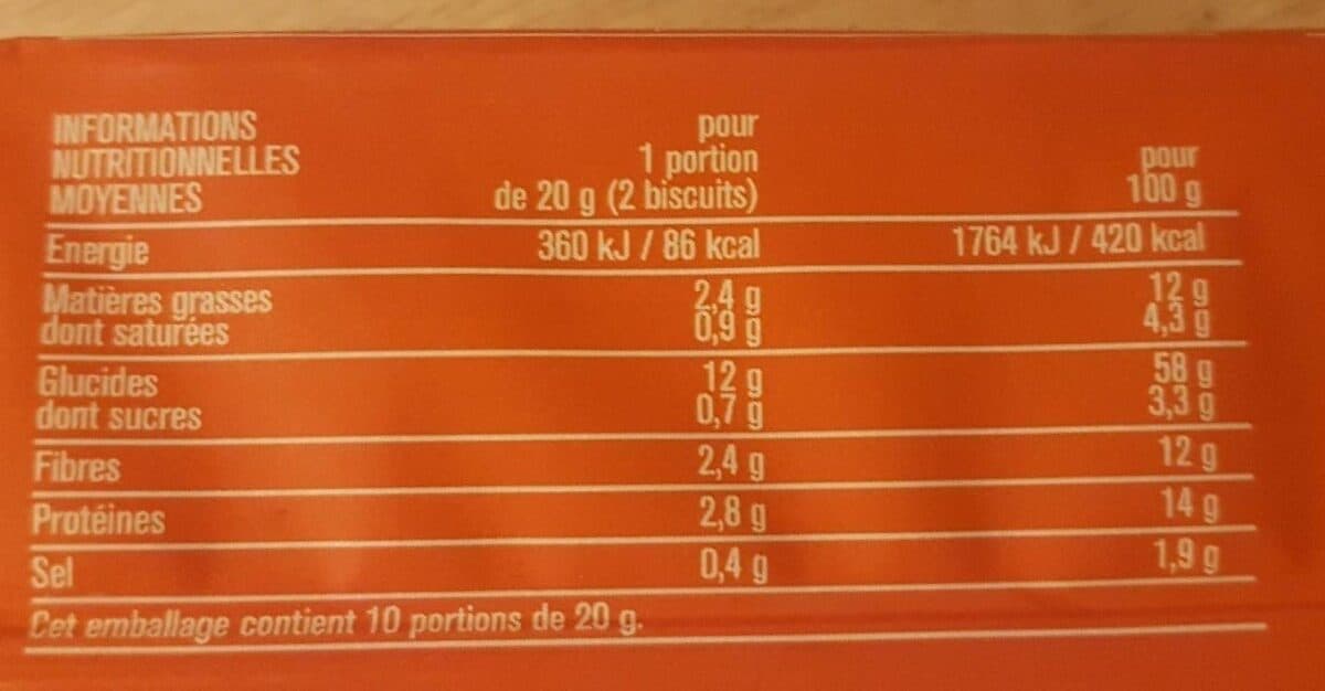 Monoprix Craquelins au son d'avoine packshot