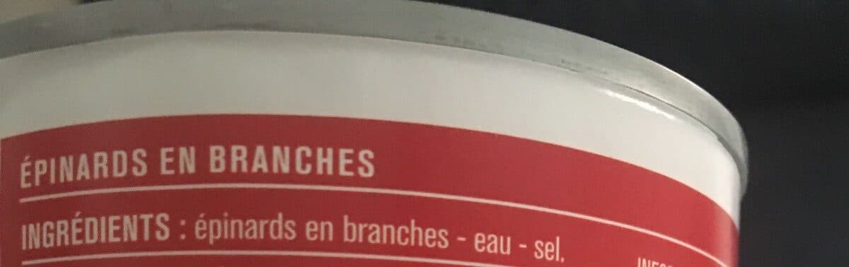 Monoprix Epinards en branches packshot
