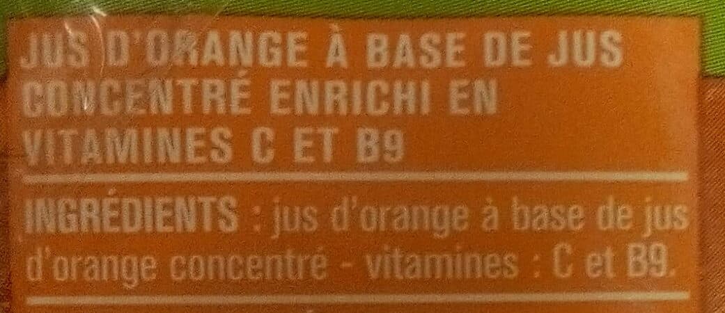 Monoprix Jus d'orange - à base de jus concentré packshot