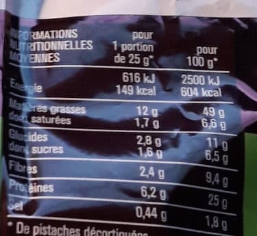 Monoprix Pistaches entières grillées salées packshot