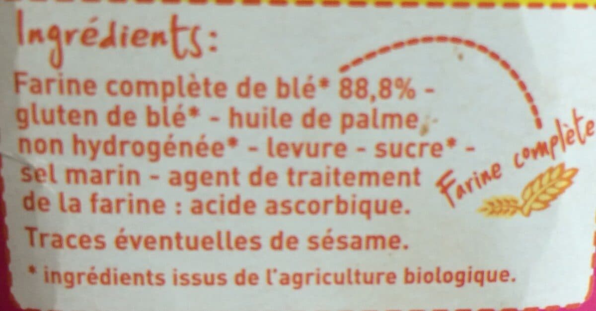 Monoprix 36 Biscottes complètes Bio Monoprix packshot
