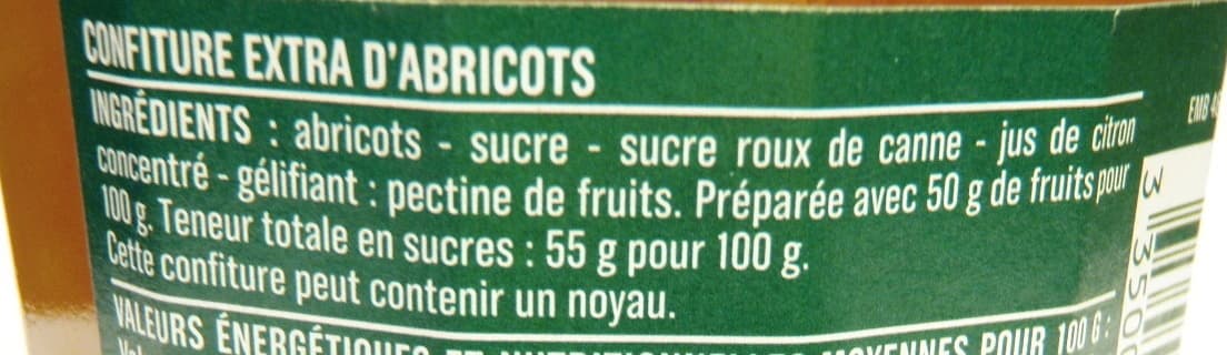 Monoprix Confiture extra abricots packshot
