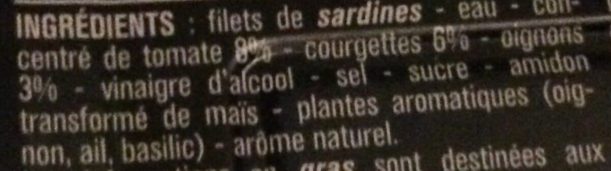 Monoprix Filets de Sardines (Tomate & Légumes), Sans arête packshot
