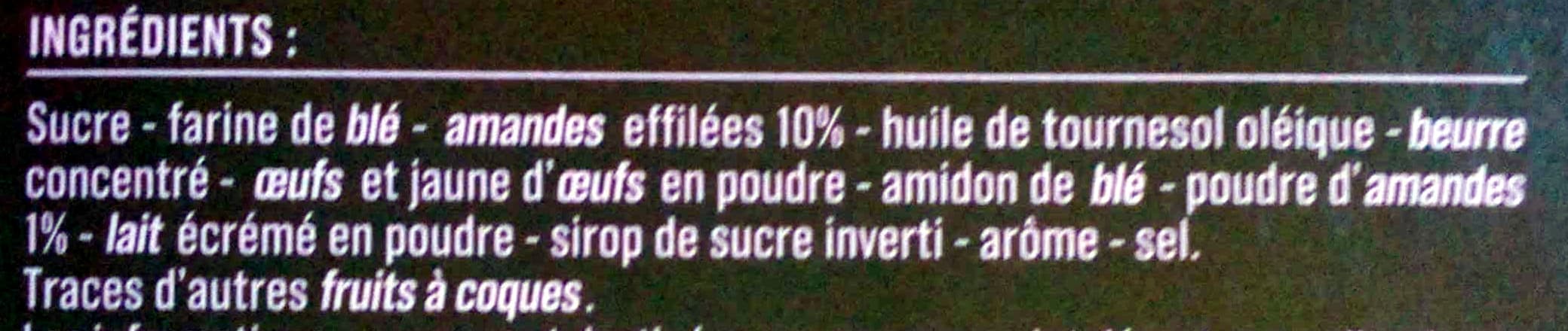 Monoprix Tuiles aux amandes effilées packshot
