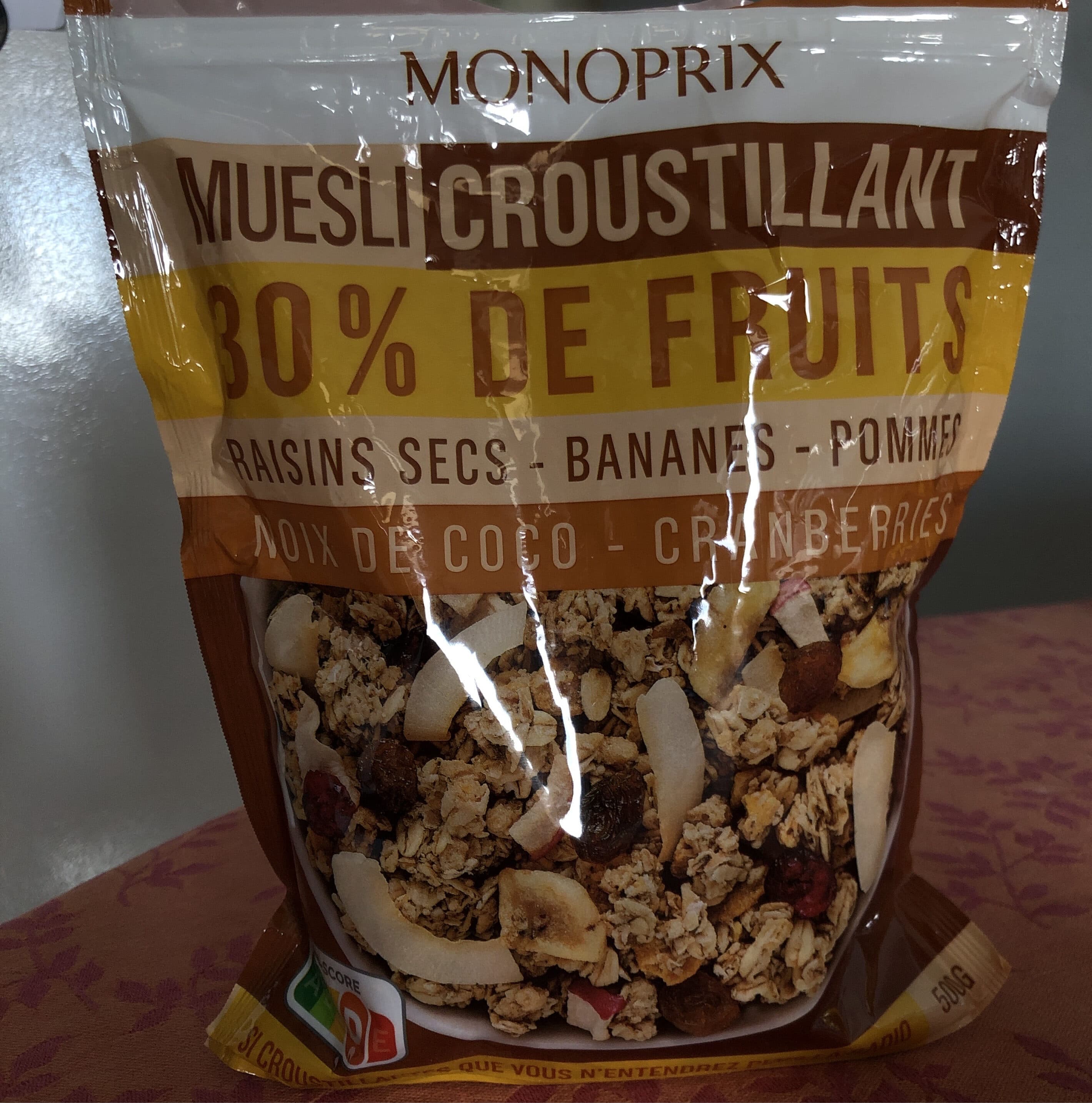 Monoprix Pépites croustillantes 30% de fruits packshot