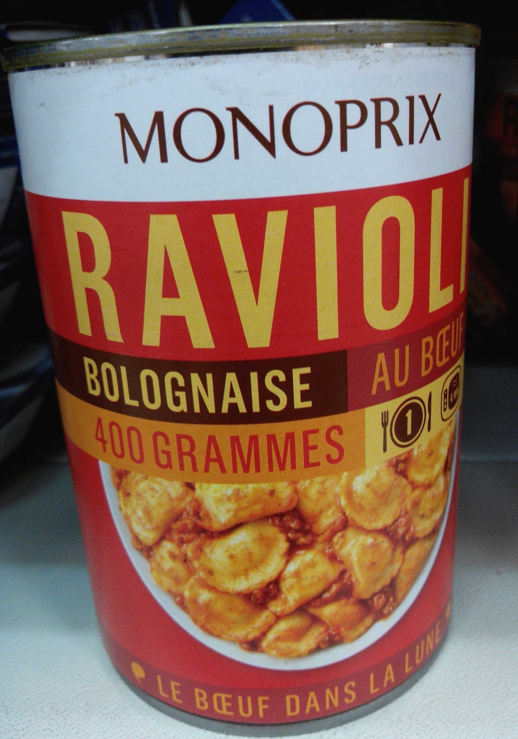 Monoprix Ravioli Bolognaise au Bœuf packshot