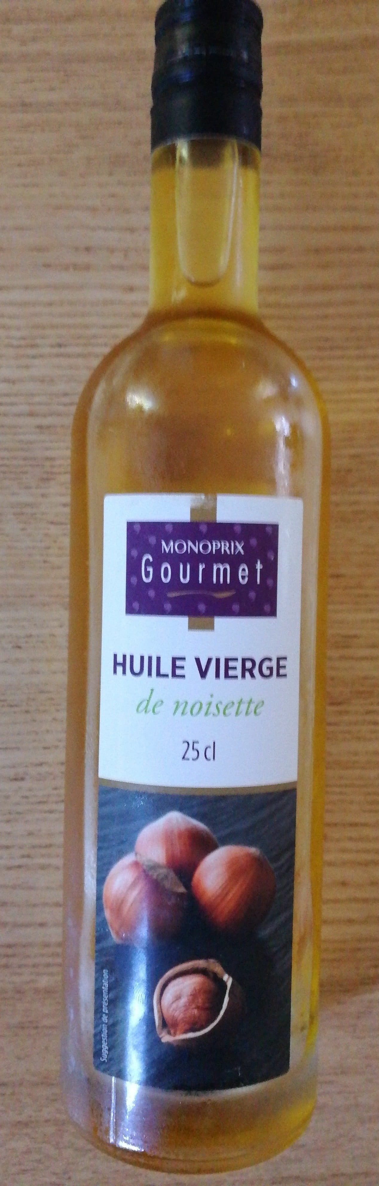 Monoprix huile vierge de noisettes packshot