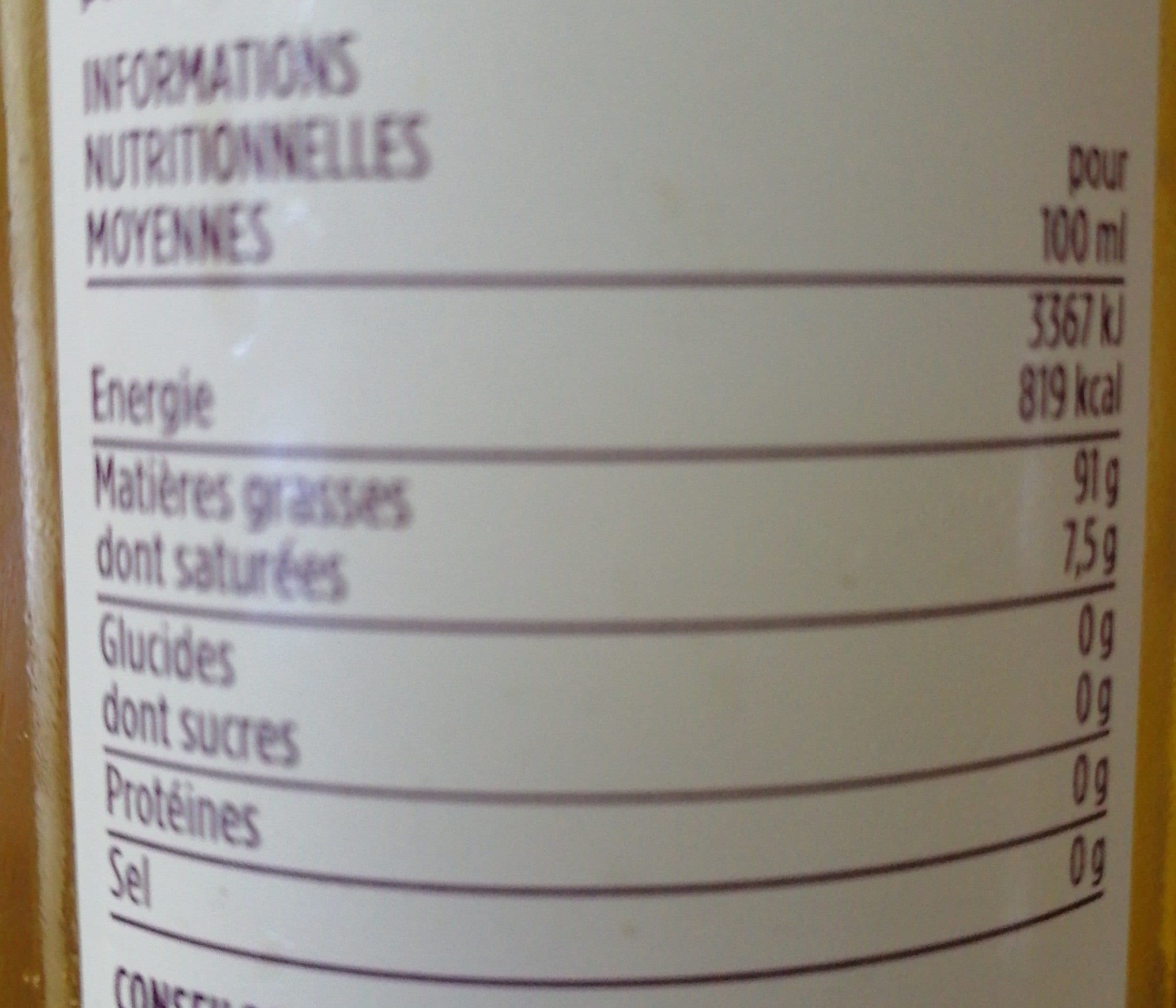 Monoprix huile vierge de noisettes packshot
