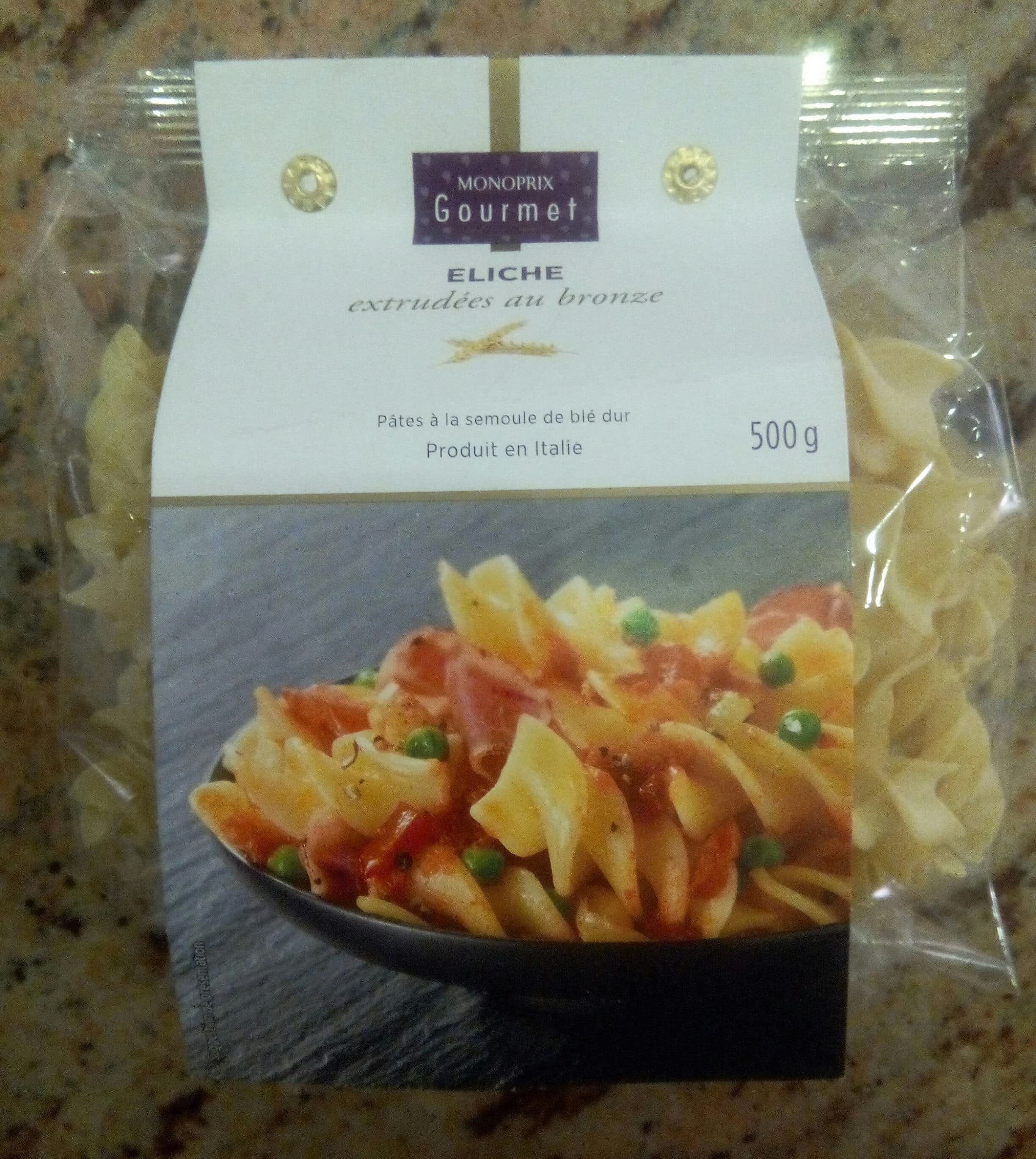 Monoprix Eliche - Pâtes alimentaires de qualité supérieure packshot