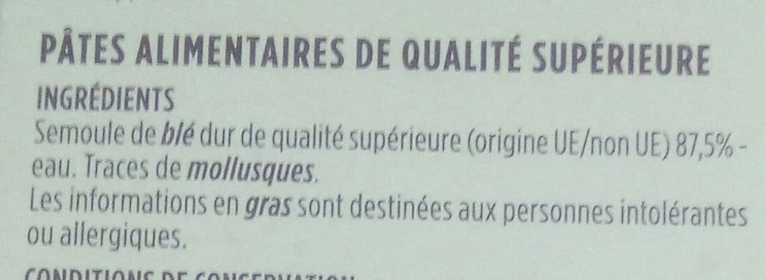 Monoprix Eliche - Pâtes alimentaires de qualité supérieure packshot