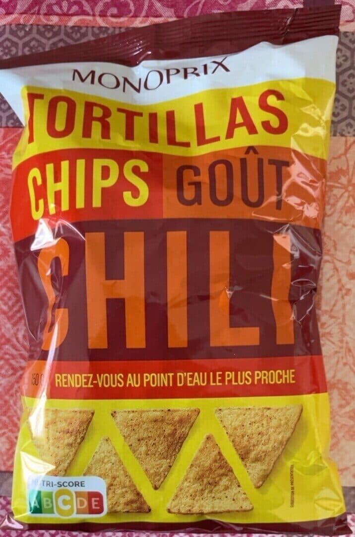 Monoprix Tortillas Chips goût Chili packshot