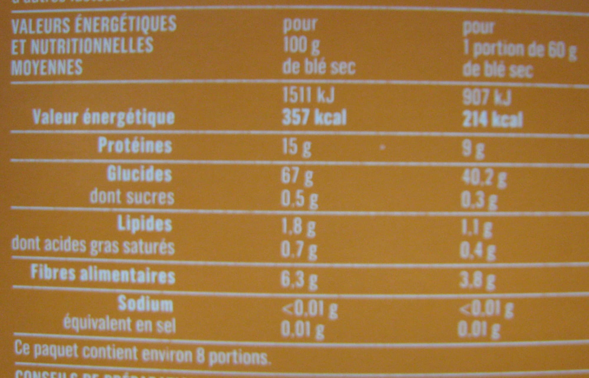 Monoprix Blé précuit prêt en 10 minutes - 500 g - Monoprix packshot