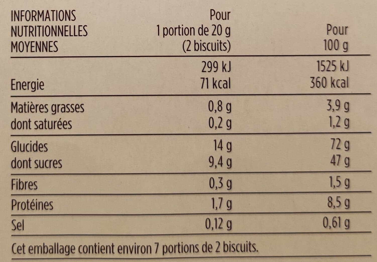 Monoprix Gourmet Biscuits à la cuillère packshot