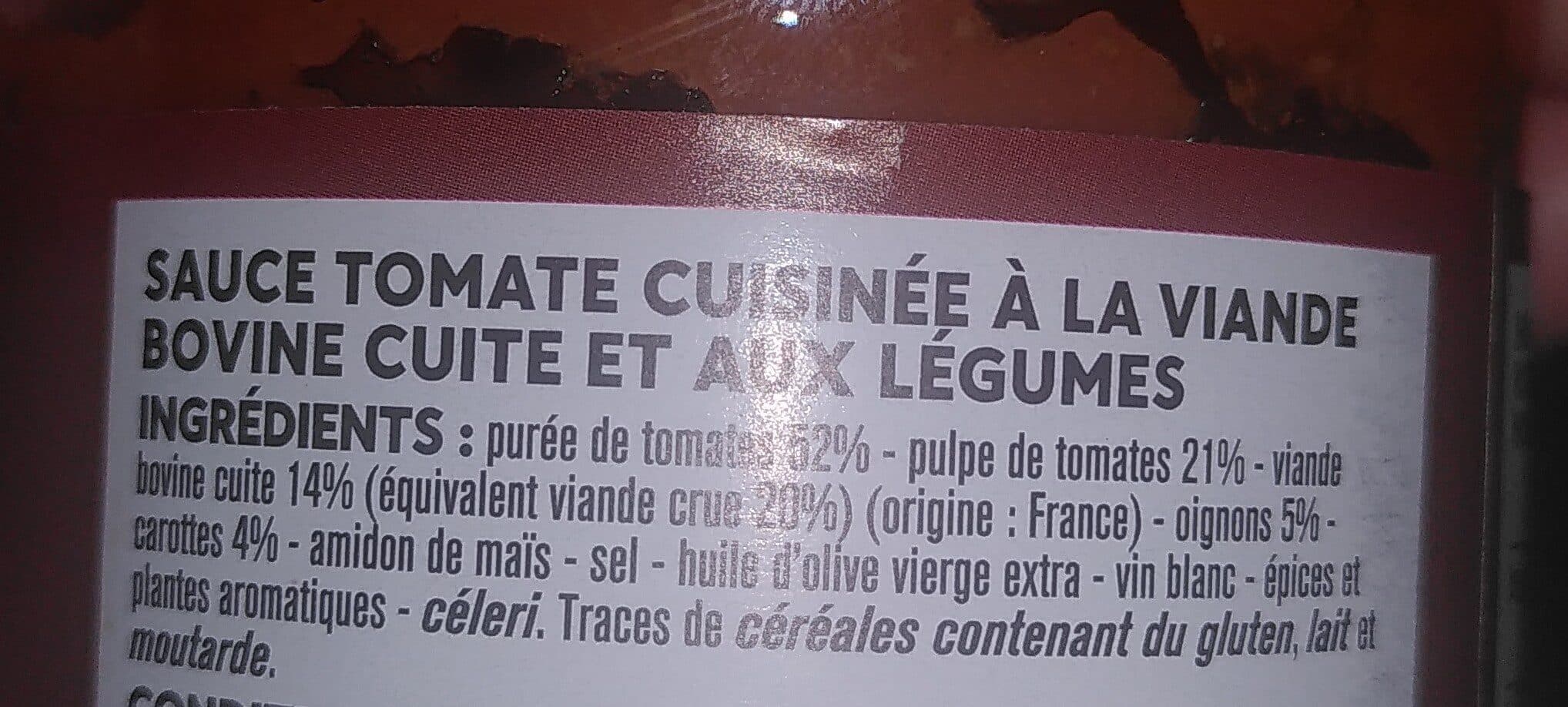 Monoprix Sauce Tomate Bolognaise packshot
