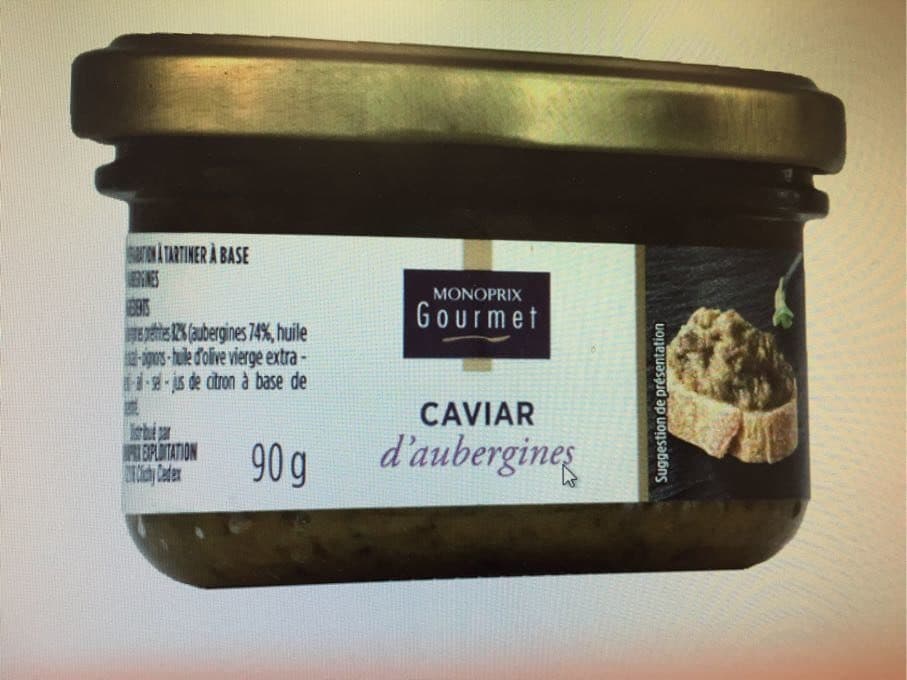 Monoprix Caviar d'aubergines packshot