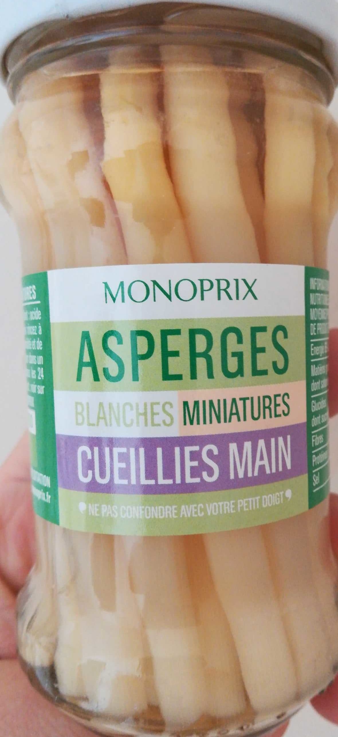 Monoprix Asperges Blanches Miniatures packshot