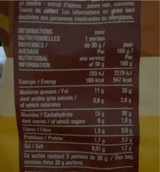 Monoprix Chips à l'ancienne saveur moutarde packshot