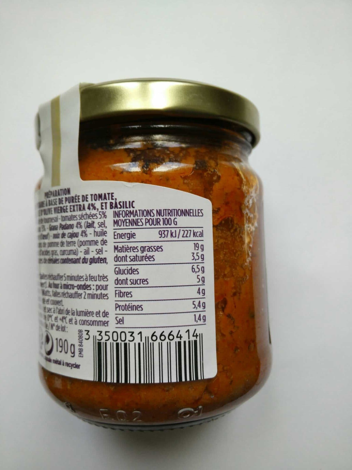 Monoprix Pesto Rosso packshot
