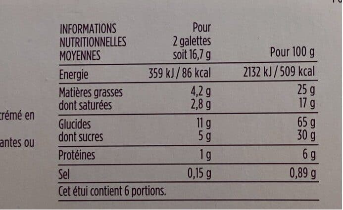 Monoprix Galettes bretonnes packshot