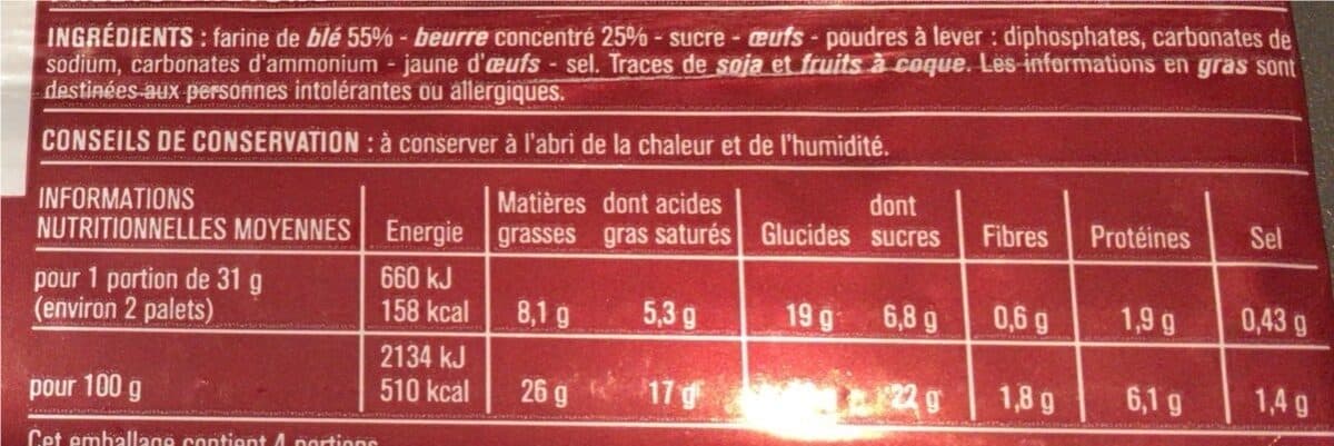Monoprix Palets bretons pur beurre packshot