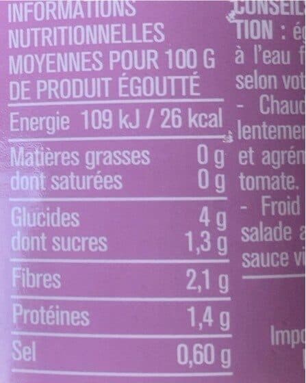 Monoprix Curs D'artichauts importés du Pérou, Marque Monoprix packshot