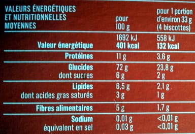 Monoprix Biscottes très pauvres en sel packshot
