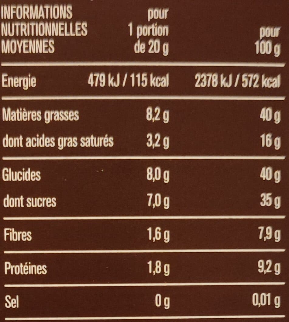 Monoprix Chocolat noir aux noisettes entières packshot