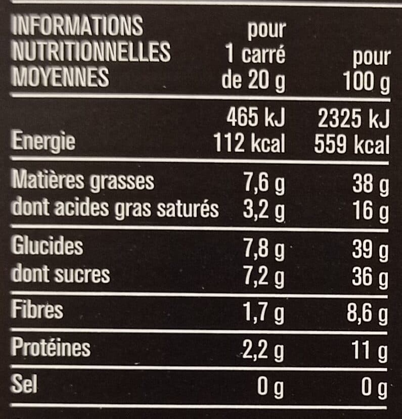 Monoprix Chocolat noir amandes entières packshot