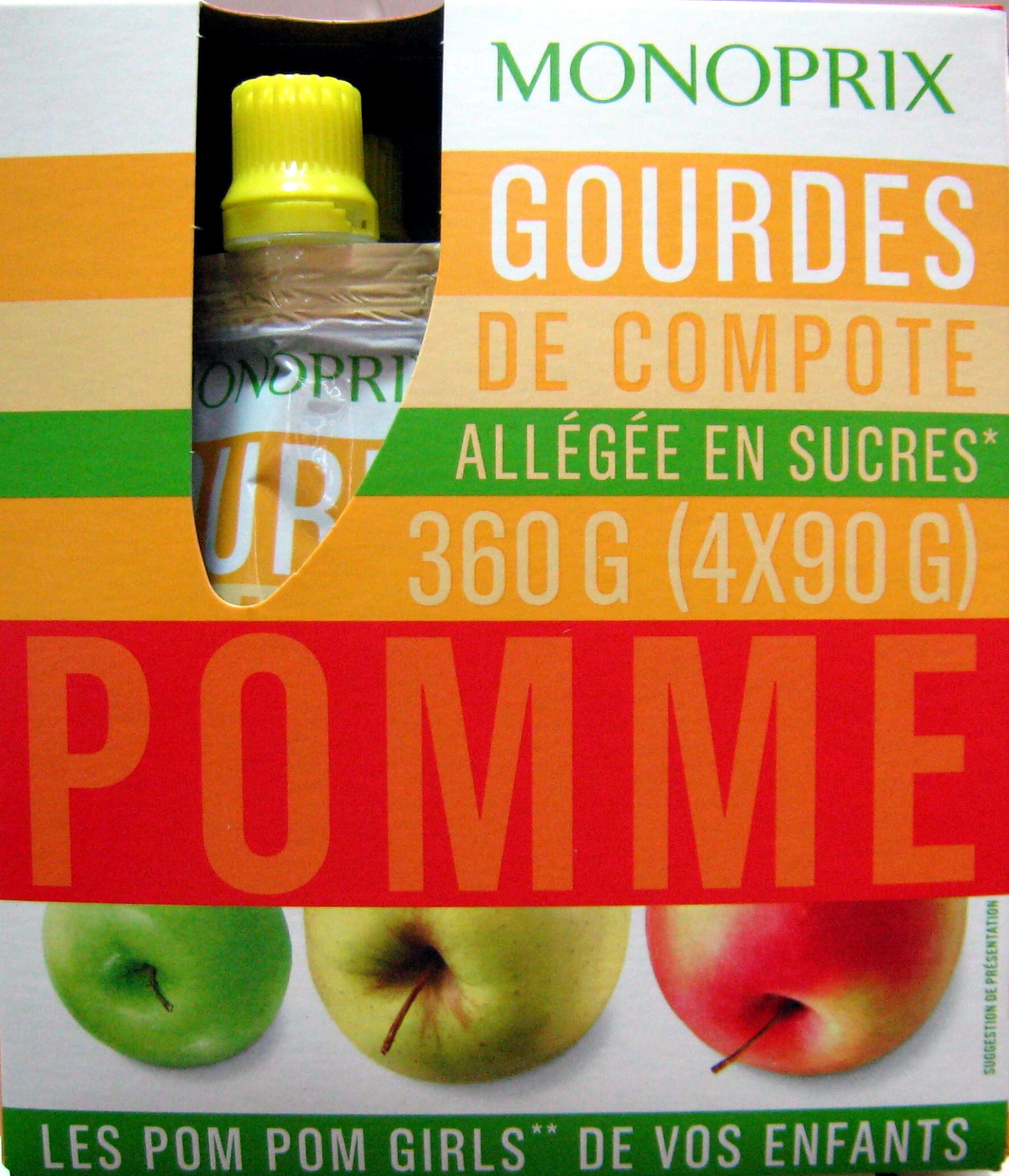 Monoprix Gourdes de compote de pomme Monoprix packshot