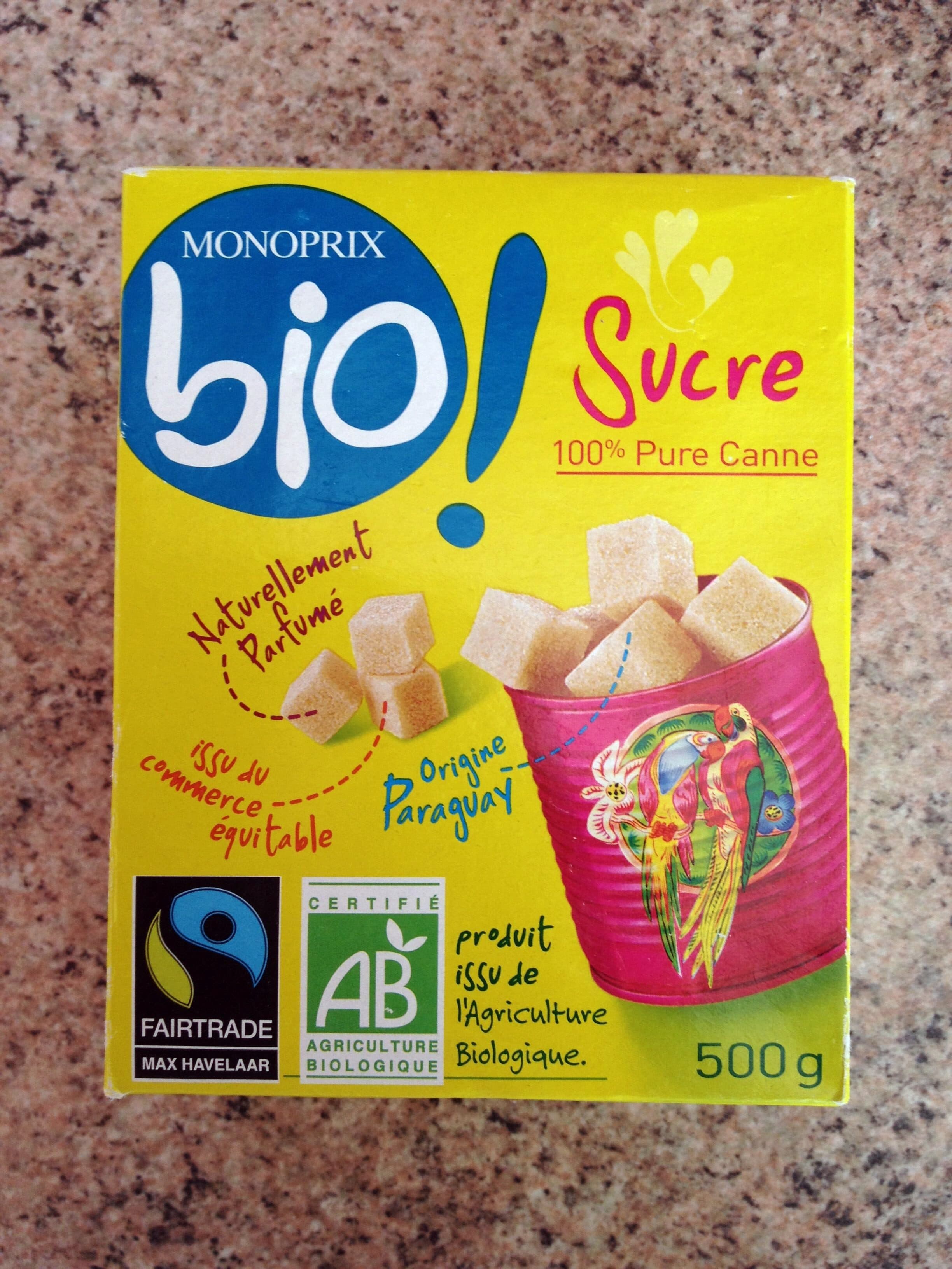 MONOPIX BIO Sucre 100% pure canne packshot