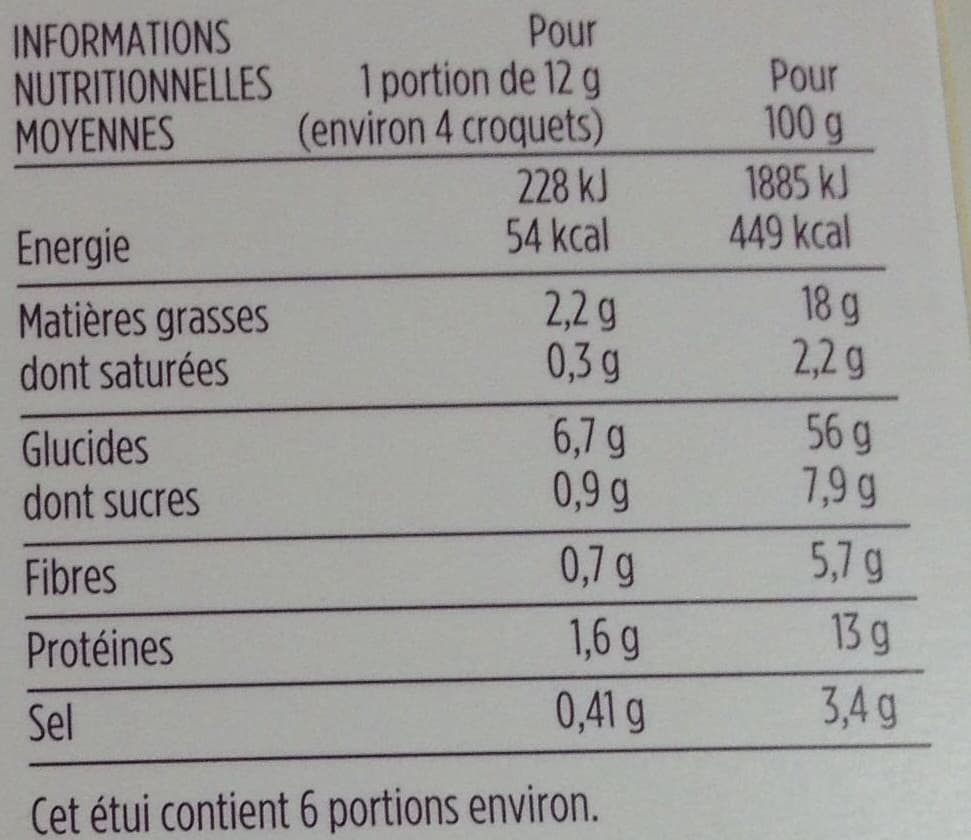 Monoprix Croquets de Provence packshot