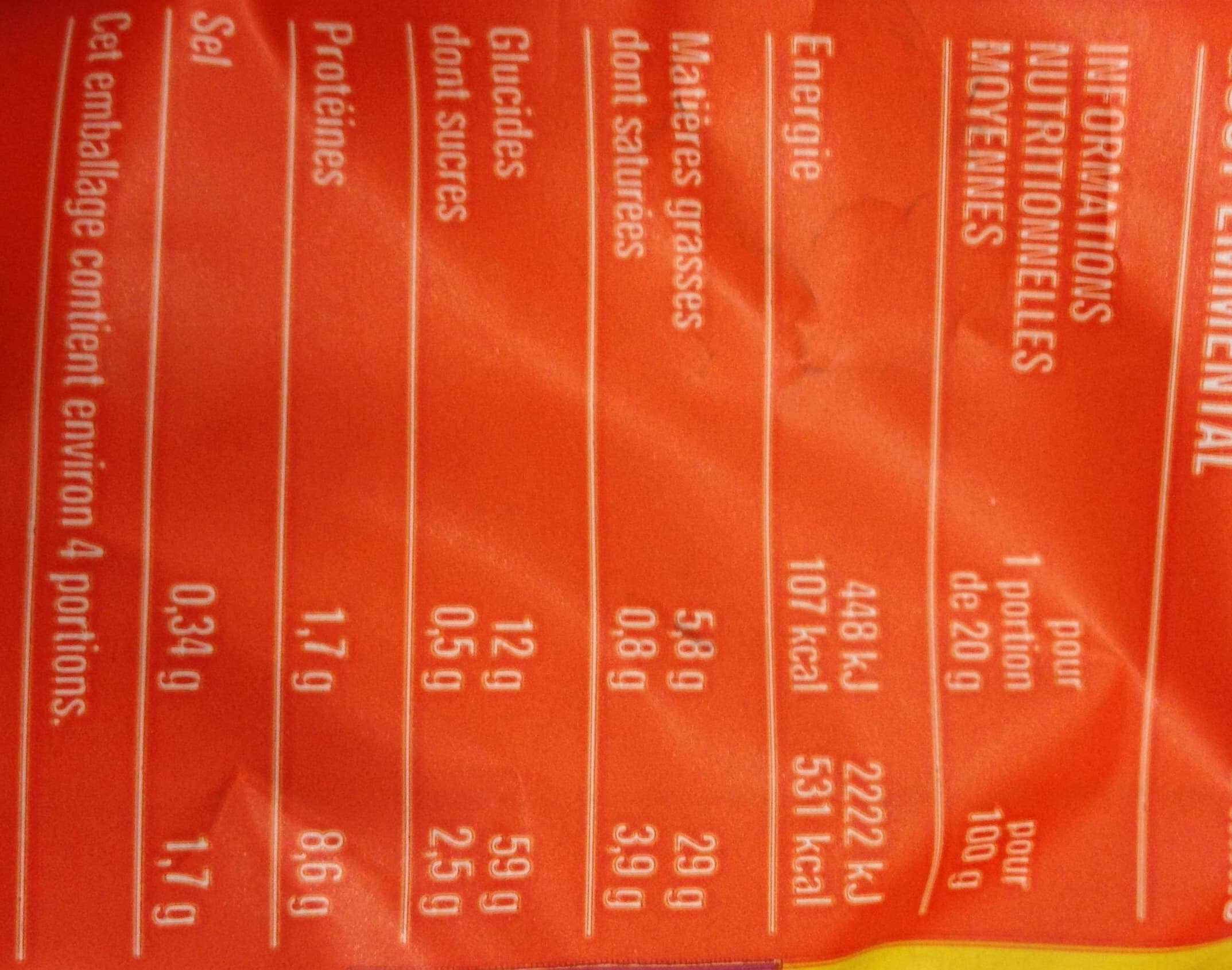 Monoprix Crackets croustillants goût emmental packshot