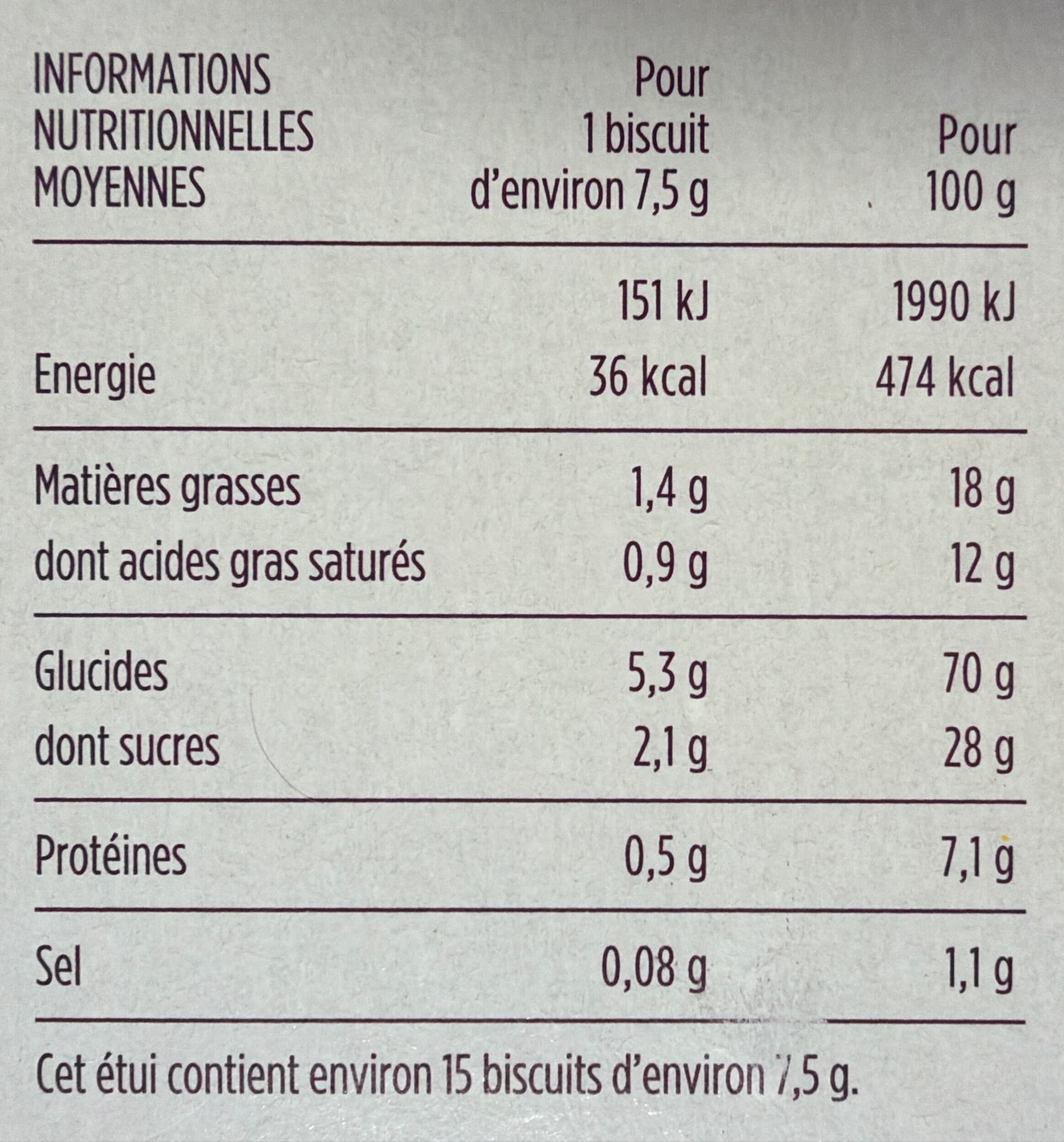 Monoprix Gourmet Palmiers recette pur beurre packshot