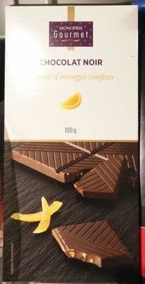 Monoprix Chocolat noir écorces d'oranges confites packshot