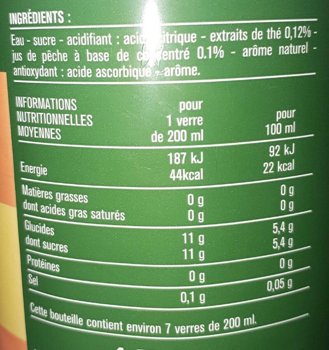 Monoprix Thé glaçé saveur pêche packshot