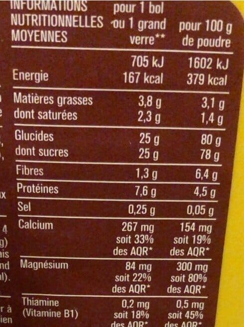 Monoprix Poudre instantanée goût choco packshot