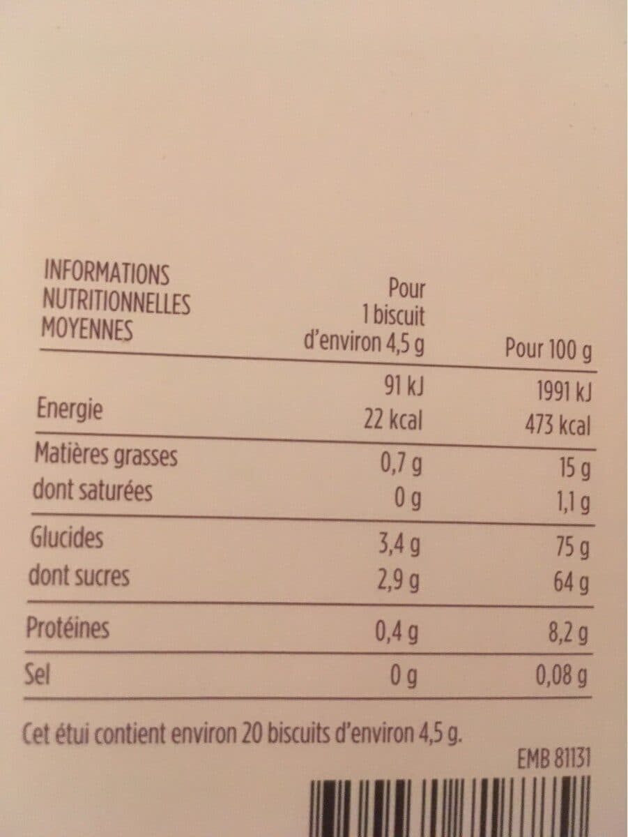 Monoprix Croquant de Cordes - Biscuits soufflés aux éclats d'amandes packshot