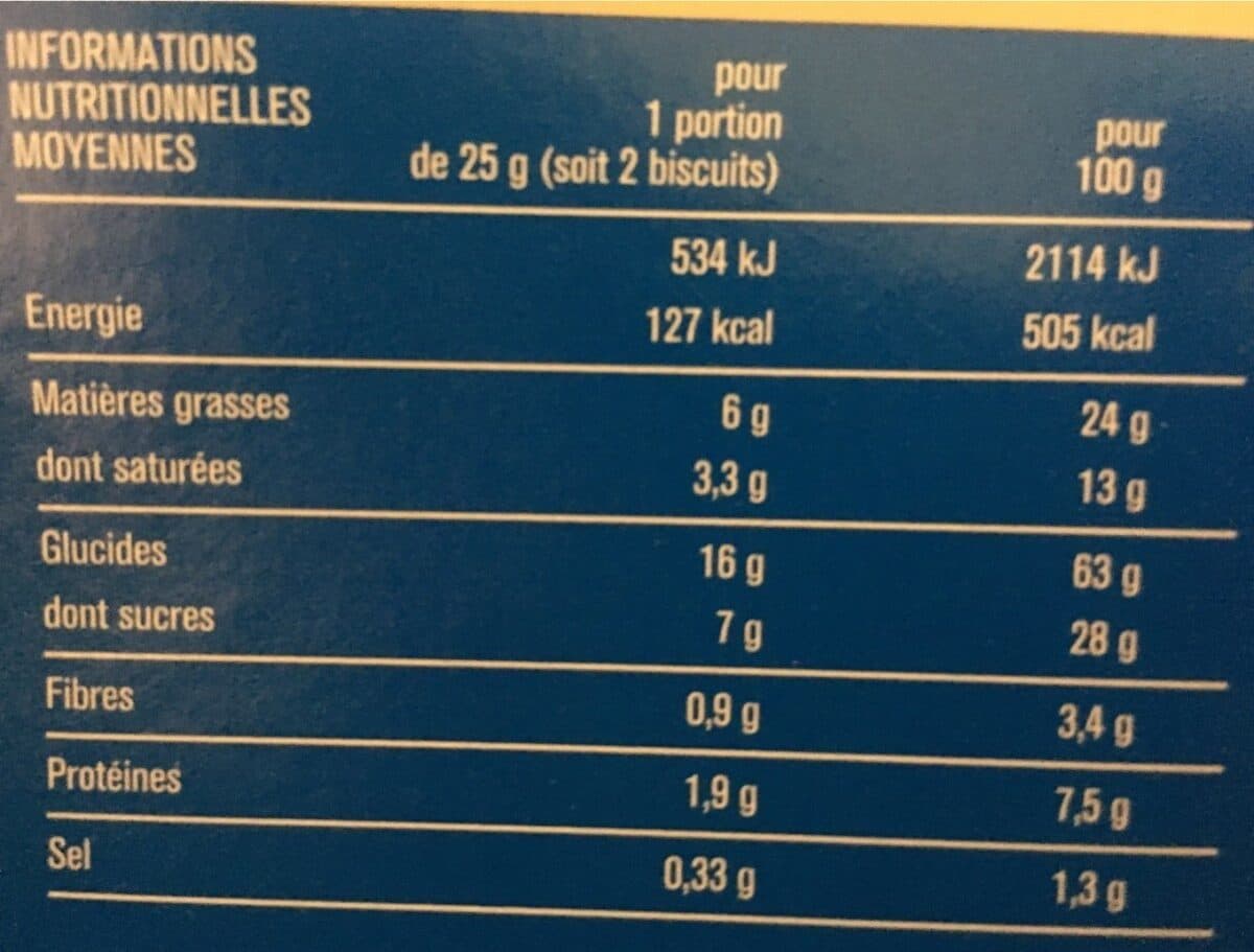 Monoprix Sablés céréales chocolat au lait packshot