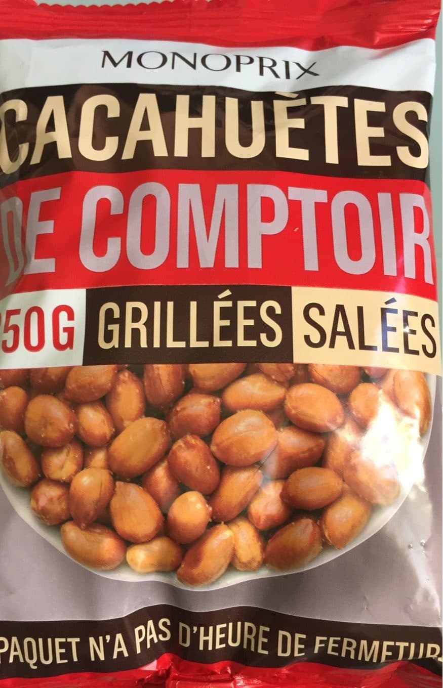 Monoprix Cacahuètes de comptoir grillées salées packshot